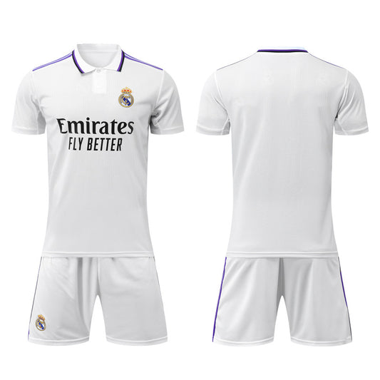 Football Shirt Set Kit AC Milan Home Real Madrid Y3 Pink Black Purple Real Madrid Home Dragon Grain Boys and Girls